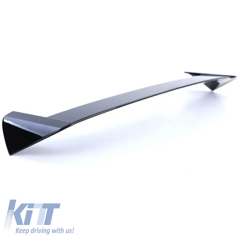 Roof Spoiler suitable for BMW 1 E81 E87 04-12 from ABS plastic painted glossy black