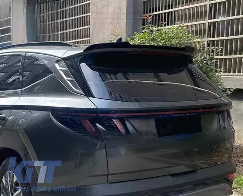 Roof Spoiler suitable for Hyundai Tucson 4 2020+ Piano Black From Abs Plastic