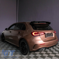 Roof Spoiler suitable for Mercedes-Benz A-Class W177 18+ 5D Hatchback A Design A45 Look from ABS Plastic