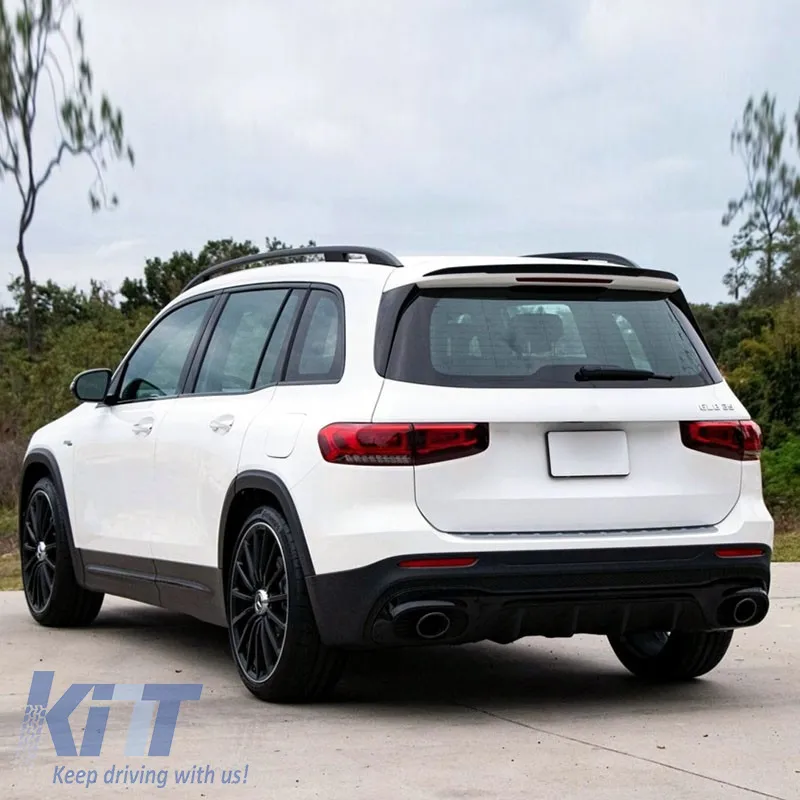 Roof Spoiler suitable for Mercedes-Benz GLB X247 19+ Glossy Black From Abs Plastic