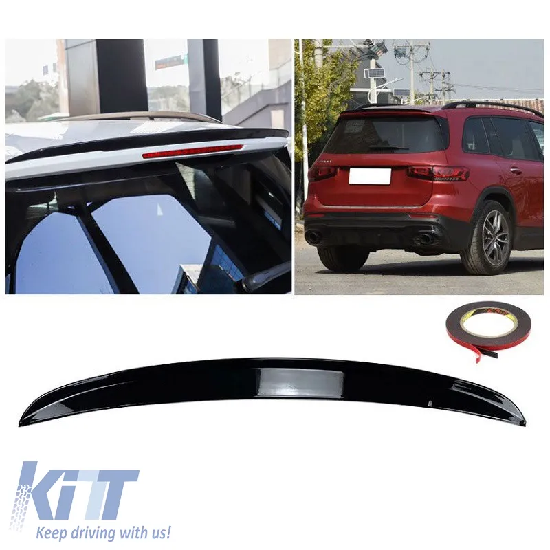 Roof Spoiler suitable for Mercedes-Benz GLB X247 19+ Glossy Black From Abs Plastic