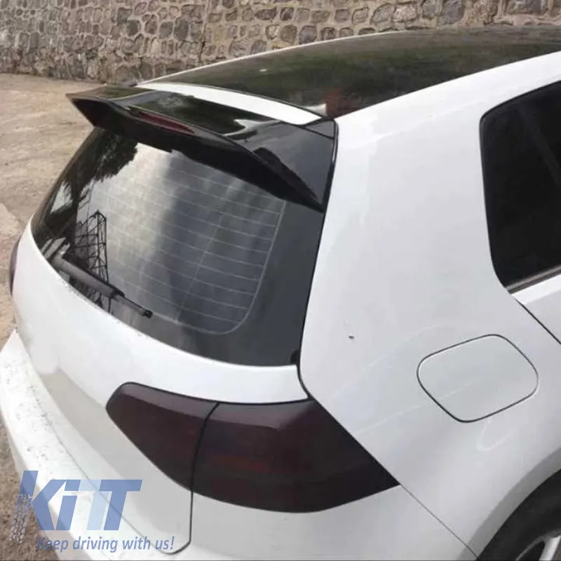 Roof Spoiler suitable for VW Golf VII (7-7.5) 12-20 "Oettinger Look" Standard Version Piano Black