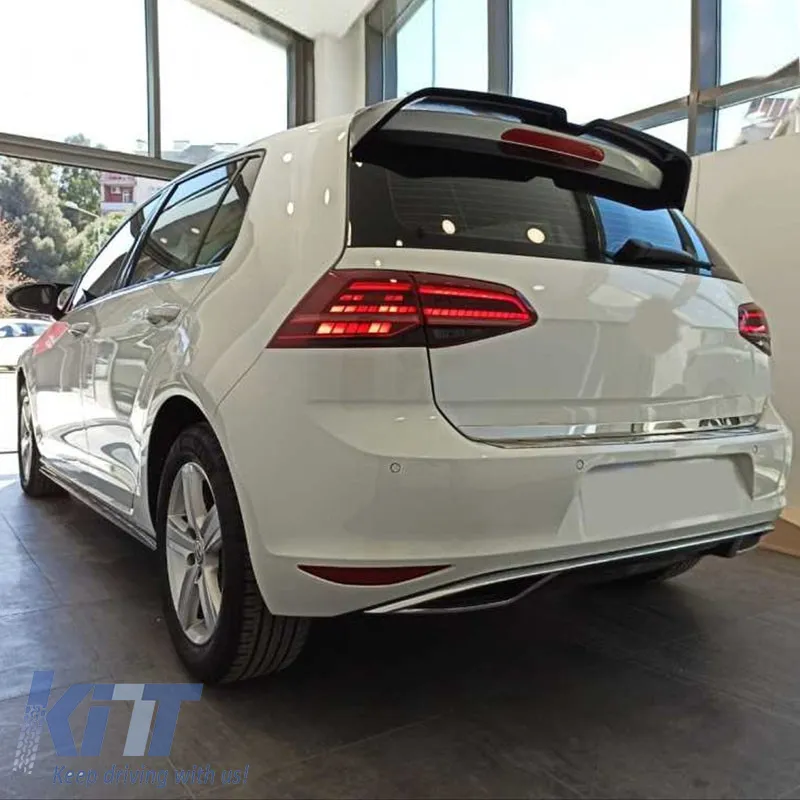 Roof Spoiler suitable for VW Golf VII (7-7.5) 12-20 "Oettinger Look" Standard Version Piano Black