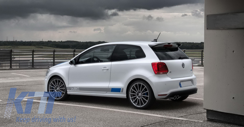 VW VOLKSWAGEN POLO 5 6R AND POLO CROSS WRC LOOK REAR ROOF SPOILER NEW FROM 2009