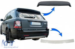 Roof Spoiler with Bumper Foot Plate suitable for Range Rover Sport L320 (2010-2013) Aubiography Design - COTSRRSPF