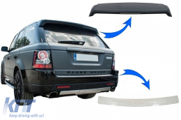 Roof Spoiler with Bumper Foot Plate suitable for Range Rover Sport L320 (2010-2013) Aubiography Design