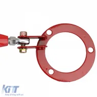 Rote Aluminium-Strebe vorne verstellbar, geeignet für BMW 5er E34 520i 525i 89-96-image-6261239