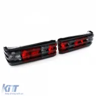 Rote schwarze Kristall-Rückleuchten geeignet für Mercedes 190 W201 1982-1993-image-6194631