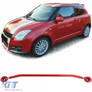 image-12-Rote verstellbare Aluminium-Strebe vorne, geeignet für Suzuki Swift MZ EZ 05-11