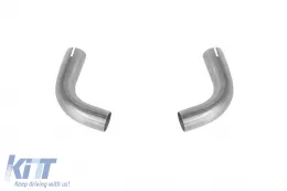 RS-Stil Diffusor mit schwarzen Auspuffendrohren geeignet für Audi Q5 2018-2020 S-Line Heckstoßstange-image-6139266