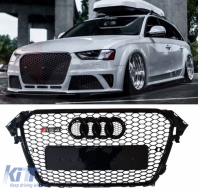 RS4 Style Front Grille suitable for Audi A4 B8.5 2013 - 2016!