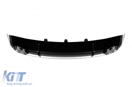 RS4-Typ Diffusor mit verchromten Endrohren geeignet für die Standard-Heckstoßstange des Audi A4 Limousine, Kombi 2007-2011 -O---O--image-6163590