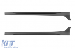 RS6-style side skirts, suitable for Audi A6 Avant, Allroad 2011-2018 - ABAUSS6007468