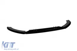 RS6-Typ Spoiler geeignet für die vordere RS Stoßstange am Audi A6 Limousine, Kombi 2010-2016, schwarz lackiert-image-6163640