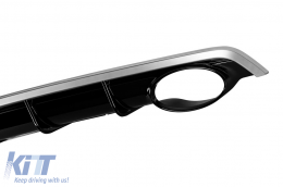 RS7-Typ Diffusor mit verchromten Endrohren geeignet für S-line Heckstoßstange am Audi A7 Sportback 2015-2017 -O--O--image-6162934