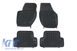 Rubber Black Floor Mats suitable for VOLVO V40 (2012-) - 200412