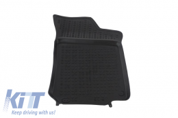Rubber Car Floor Mat Black suitable for Seat Leon 99-05 Toledo 99-04 SKODA Octavia 97-10 VW Beetle Bora 98-05 Golf 4 IV 97-06-image-6004087