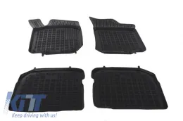 image-9-Rubber Car Floor Mat Black suitable for Seat Leon 99-05 Toledo 99-04 SKODA Octavia 97-10 VW Beetle Bora 98-05 Golf 4 IV 97-06