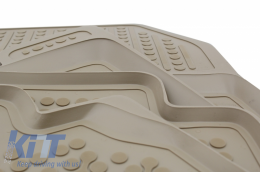 Rubber Car Floor Mats Beige suitable for AUDI Q5 FY (2017-)-image-6044654