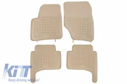 image-27-Rubber Car Floor Mats Beige suitable for VW TOUAREG 7LA 7L6 7L7 (2002-2010) Porsche Cayenne 9PA (2002-2010)