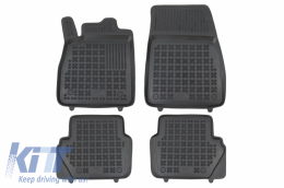 Rubber Car Floor Mats Black suitable for Ford Fiesta MK7 (2017-up) Ecosport II (2012-) Ford Puma (2019-) - 200627