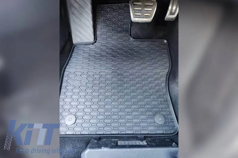 Rubber Car Mats Geyer & Hosaja suitable for Audi A3 8V 2012-2020, Skoda Octavia III 2013-2019, Octavia IV 2020+, VW Passat B8 2014+, Golf Sportvan 2013-2020, Cupra Formentor 2020+ 4 Pieces 815/4C