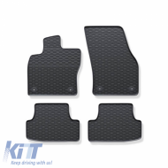 Rubber Car Mats Geyer & Hosaja suitable for Audi Q2 2016+ 4 Pieces, Black 922/4C
