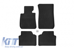 Rubber Car Mats Geyer & Hosaja suitable for BMW 3 E90 Sedan / E91 Wagon 2004-2012 4 Pieces Black 826/4C