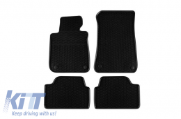 Rubber Car Mats Geyer & Hosaja suitable for Bmw X1 E84 2009-2015, Series 1 E81, E87 2004-2011, E88, E82 2007-2013, 4 Pieces, Black 894/4C