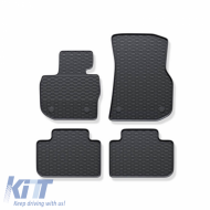 Rubber Car Mats Geyer & Hosaja suitable for Bmw X3 G01 (2017 - 2024) / X4 G02 (2018 - 2025) 4 Pieces, Black 915/4C