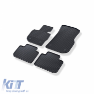 Rubber Car Mats Geyer & Hosaja suitable for Bmw X3 G01 (2017 - 2024) / X4 G02 (2018 - 2025) 4 Pieces, Black 915/4C