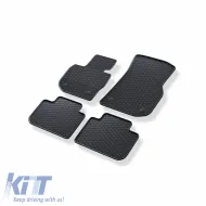 Rubber Car Mats Geyer & Hosaja suitable for Bmw X3 G01 (2017 - 2024) / X4 G02 (2018 - 2025) 4 Pieces, Black 915/4C-image-6318505