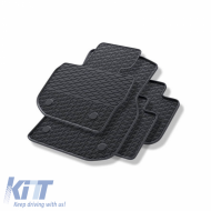 Rubber Car Mats Geyer & Hosaja suitable for Bmw X3 G01 (2017 - 2024) / X4 G02 (2018 - 2025) 4 Pieces, Black 915/4C