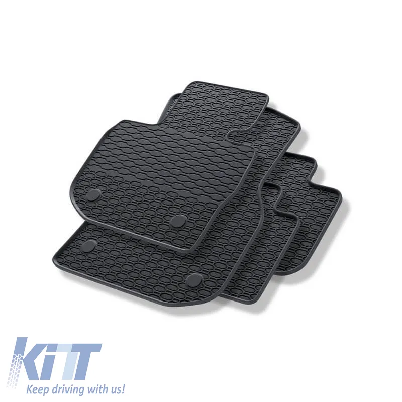 Rubber Car Mats Geyer & Hosaja suitable for Bmw X3 G01 (2017 - 2024) / X4 G02 (2018 - 2025) 4 Pieces, Black 915/4C