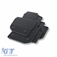 Rubber Car Mats Geyer & Hosaja suitable for Bmw X3 G01 (2017 - 2024) / X4 G02 (2018 - 2025) 4 Pieces, Black 915/4C-image-6319393