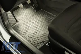 Rubber Car Mats Geyer & Hosaja suitable for Seat Tarraco after 2019, Skoda Kodiaq, VW Tiguan Allspace after 2017, 4 Pieces, Black 904/4C-image-6316126