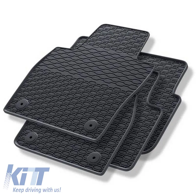 Rubber Car Mats Geyer & Hosaja suitable for Skoda Kamiq, Scala after 2019, 4 pieces, black 912/4C