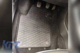 Rubber Car Mats Geyer & Hosaja suitable for VW Polo 2009-2017 / Skoda Fabia 2014+ / Seat Ibiza 2008-2017 4 Pieces, Black 842/4C-image-6316207