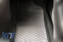 Rubber Car Mats Geyer & Hosaja suitable for VW Polo 2009-2017 / Skoda Fabia 2014+ / Seat Ibiza 2008-2017 4 Pieces, Black 842/4C