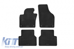 Rubber Car Mats Geyer & Hosaja suitable for VW Tiguan 2007-2015 4 Pieces Black 808/4C
