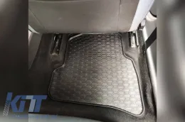 Rubber Car Mats Geyer & Hosaja suitable for VW Polo 2009-2017 / Skoda Fabia 2014+ / Seat Ibiza 2008-2017 4 Pieces, Black 842/4C-image-6317068
