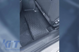 Rubber Car Mats Geyer & Hosaja suitable for Volkswagen Polo, Seat Ibiza, Seat Arona Crossover after 2017, Audi A1, Skoda Fabia, Volkswagen T-Cross after 2018, Taigo after 2020, 4 Pieces, Black 889/4C