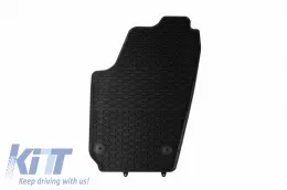 Rubber Car Mats Geyer & Hosaja suitable for Volkswagen Polo 2001-2009 / Fox 2005-2010 / Skoda Fabia 1999-2008 / Seat Ibiza / Cordoba 2002-2008 4 Pieces Black 910/4C-image-6316956