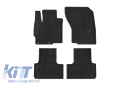 Rubber Car Mats Geyer & Hosaja suitable for Citroen C4 Aircross, Peugeot 4008 2012-2017, Mitsubishi ASX after 2010, 4 Pieces, Black 857/4C