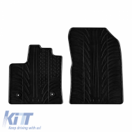 Rubber Car Mats Gledring 0024 suitable for Renault Express Cargo Manual 2021 - Black 2 Pieces
