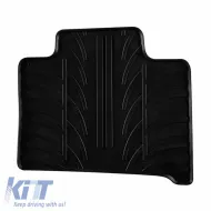 Rubber Car Mats Gledring 0027 suitable for Renault Zoe Hatchback 2012- / Facelift 2019- Black 4 Pieces-image-6304629