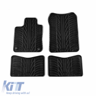 Rubber Car Mats Gledring 0040 suitable for Renault Twingo II 2007-2014 Black 4 Pieces