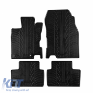 Rubber Car Mats Gledring 0056 suitable for Renault Kadjar 2015- Black 4 Pieces