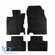 Rubber Car Mats Gledring 0056 suitable for Renault Kadjar 2015- Black 4 Pieces-image-6304613