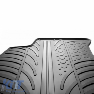 Rubber Car Mats Gledring 0062 suitable for VW Golf V (5) 03-08 / VI 08-12 / Jetta 07-10 / Scirocco 09+ Black 4 Pieces